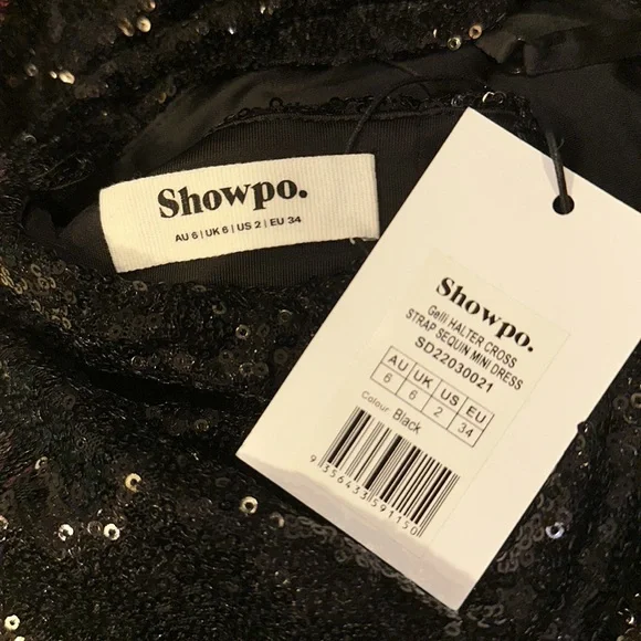 Sequin Halter Strap Mini Dress - Picture 4 of 7